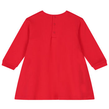 Baby Girls Red Logo Dress